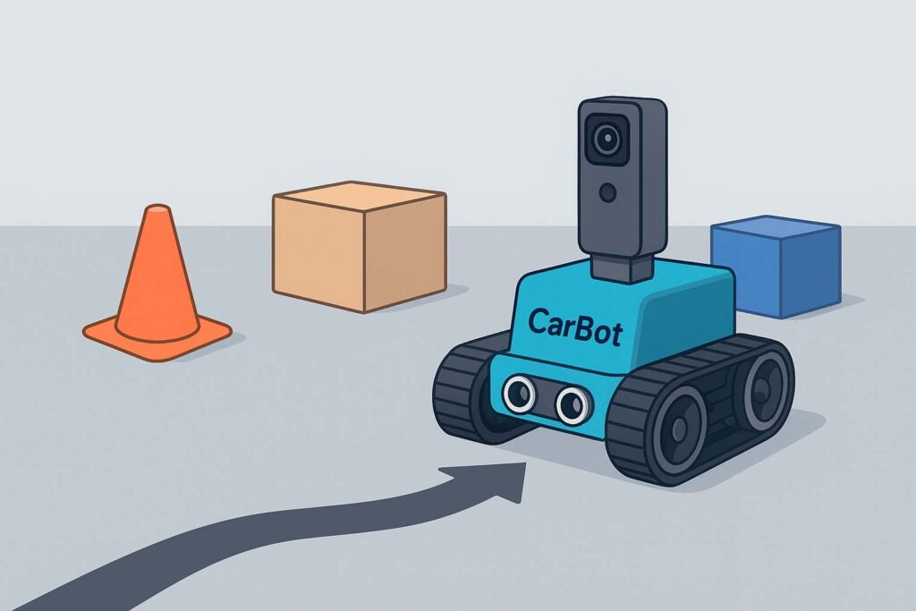 دور زدن مانع - ربات هوش مصنوعی